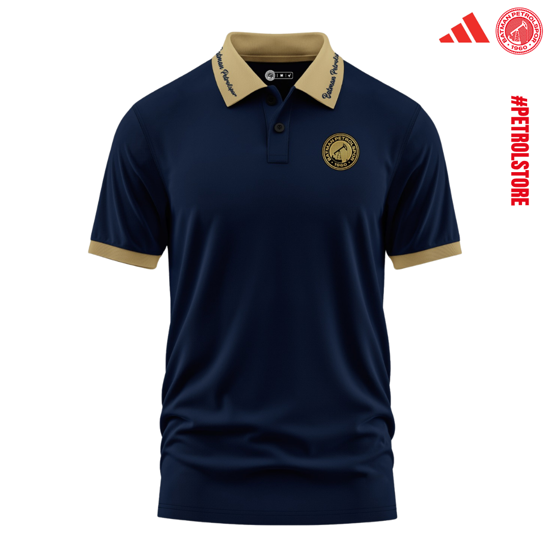 Polo Yaka Larcivert-Gold Tshirt