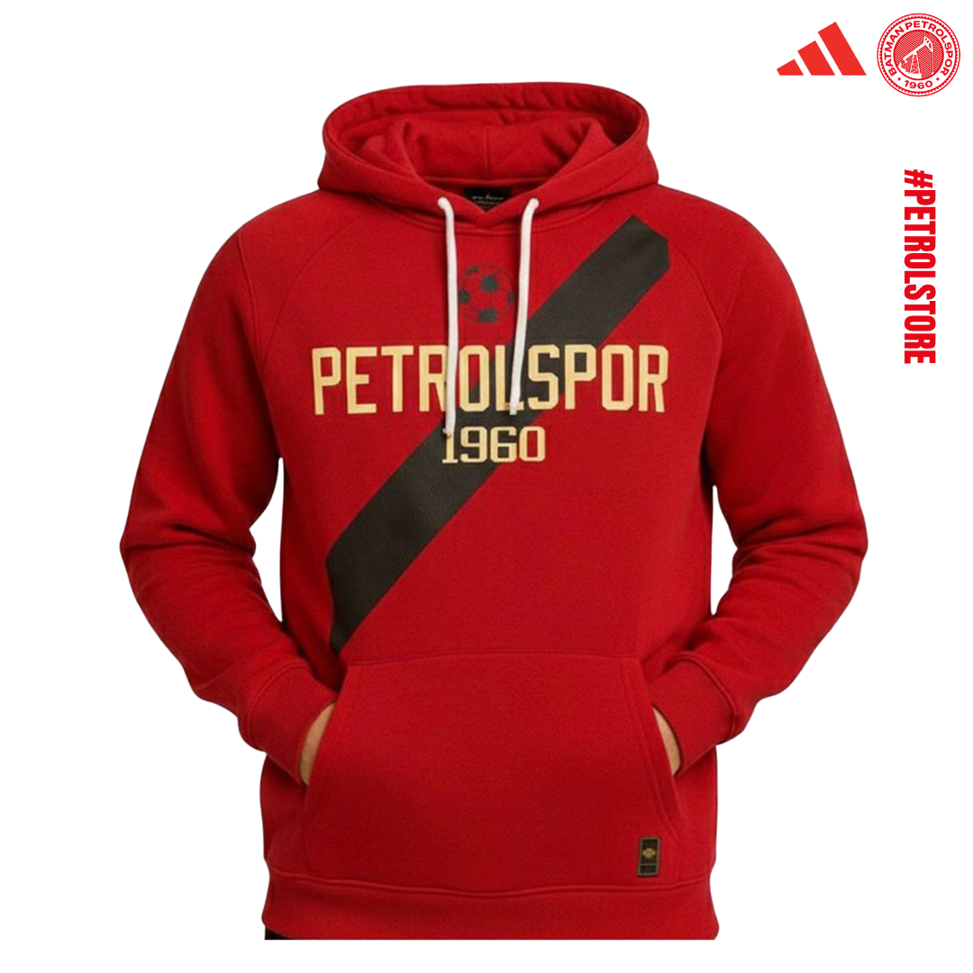 Sweatshirt Kapşonlu Kırmızı