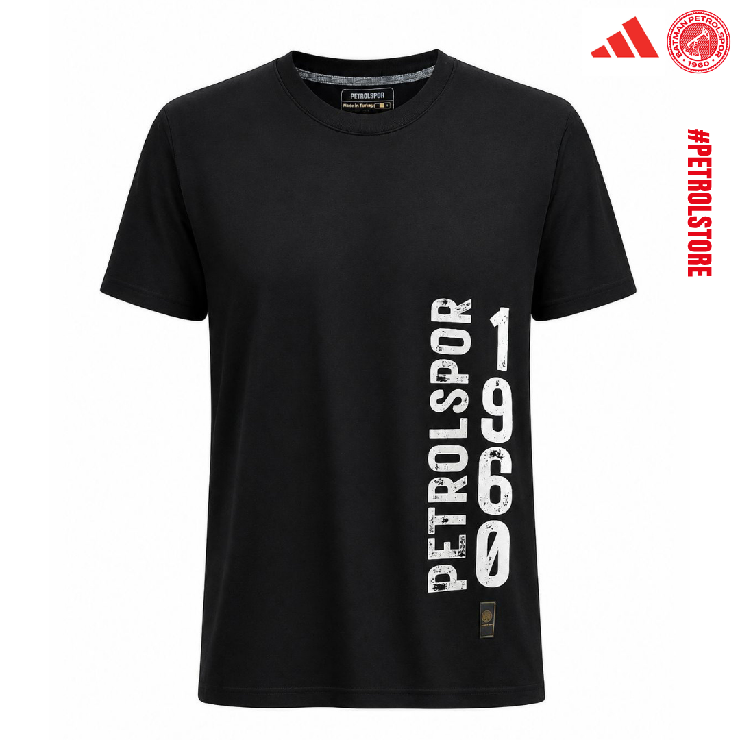 1960 Yan Beyaz Baskılı Tshirt